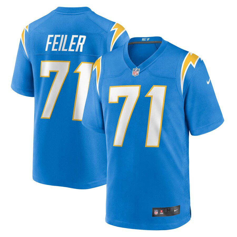 Men Los Angeles Chargers #71 Matt Feiler Nike Powder Blue Game Player NFL Jersey